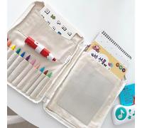 Sac De Rangement En Toile Pour Bébé, 3 Styles, Sac De Rangement Pour Crayons, Grande Capacité Multifonctionnelle, Jouets Éducatifs Pour Enfants