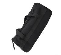 Sac de rangement en toile pour outils de camping, clous de sol, marteaux et cordes (noir)