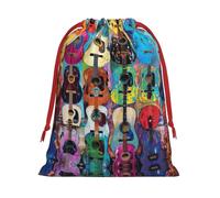 Sac de rangement en velours super doux avec cordon de serrage pour guitare acoustique et guitare, convient pour Halloween sac multifonction