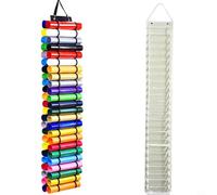 Sac de rangement en vinyle à suspendre avec design enroulable avec film de transfert thermique, tissu Oxford et PVC pour un rangement efficace à la maison ou au bureau (violet)