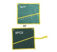 Sac de rangement enroulable à 8 poches en toile durable pour clés à molette