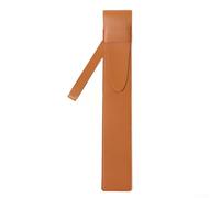 Sac de rangement et de protection en cuir compatible avec la plupart des baguettes, 40,5 x 6,6 cm, noir/rouge/marron/marron clair (marron clair)