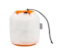 Sac de rangement étanche avec cordon de serrage en nylon enduit de silicone 15D pour ranger des articles de toilette électroniques et des petits accessoires (rouge)