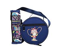 Sac de rangement étanche pour batterie ethnique Sac de transport portable pour percussion Shaman Sac de rangement pour extérieur Facile à transporter Sac de tambour en tissu Oxford