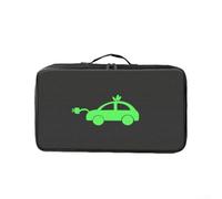Sac de rangement étanche pour câble de charge électrique pour véhicules à énergie neuve, organiseur en tissu Oxford 600D avec sangle de suspension, 37 x 12 cm, noir (rectangulaire)