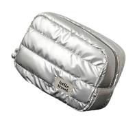 Sac de rangement étanche pour les touristes - Plusieurs sections intérieures - Design extensible - Porte-articles pour femme - Organisateurs portables de soins de la peau, Argent tridimensionnel