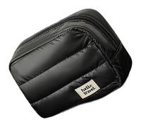 Sac de rangement étanche pour les touristes - Plusieurs sections intérieures - Design extensible - Pour femme - Trousse de maquillage, Swan Noir Trois Dim, Taille unique