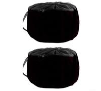 Sac de rangement étanche pour tuyau avec dessus en maille respirante et poignée de transport, adapté pour ranger et organiser les tuyaux de jardin et électriques (noir)