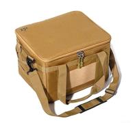 Sac de rangement extérieur imperméable de 25 L pour matériel de camping avec tissu Oxford 600D et panneaux amovibles en PVC pour le stockage du gaz (Kaki)