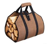 Sac de rangement extérieur pour bois de chauffage avec poignées solides pour transporter des charges lourdes