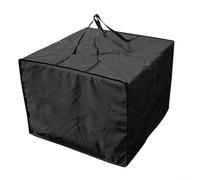 Sac de rangement extérieur zippé pour meubles de jardin et coussins résistant aux intempéries avec grand intérieur pour un rangement saisonnier polyvalent (noir)