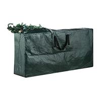 Sac de rangement extra large pour sapin de Noël avec poignées et fermeture éclair, convient aux arbres jusqu'à 2,7 m de haut, sac à fermeture éclair imperméable protège de la poussière, vert foncé