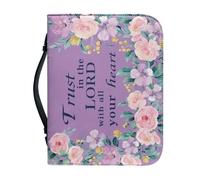 Sac De Rangement for Livres for L'église, La Bible, Portable Léger Organisation for Les Étudiants Durable Personnalisez Votre Étui À Livres Avec Fermeture À Glissière Intégrale(Pattern G,25.9CM)