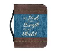 Sac De Rangement for Livres for L'église, La Bible, Portable Léger Organisation for Les Étudiants Durable Personnalisez Votre Étui À Livres Avec Fermeture À Glissière Intégrale(Pattern H,28.5CM)