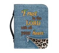 Sac De Rangement for Livres for L'église, La Bible, Portable Léger Organisation for Les Étudiants Durable Personnalisez Votre Étui À Livres Avec Fermeture À Glissière Intégrale(Pattern I,23.4CM)