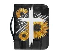 Sac de rangement for livres for l'église, la Bible, Portable Léger Organisation for les étudiants Multifonction Personnalisez votre étui à livres avec fermeture à glissière intégrale(Pattern G,28.5CM)