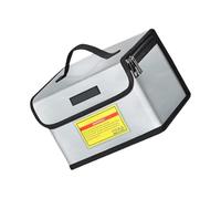 Sac de rangement ignifuge pour batterie avec poignée compacte et fermeture éclair sécurisée