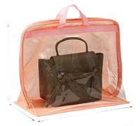Sac de rangement imperméable en tissu non tissé avec panneau en PVC transparent pour l'organisation du sac à main et la capacité de suspension dans les petits espaces (T)