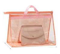 Sac de rangement imperméable en tissu non tissé avec panneau en PVC transparent pour l'organisation du sac à main et la capacité de suspension dans les petits espaces (N)