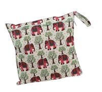 Sac de rangement imperméable pour animaux de compagnie en tissu verni permanent de grande capacité pour voyage TPU vernis imperméable planificateur d'animaux, Bébé éléphant., Taille unique