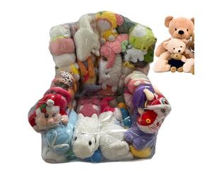 Sac de rangement imperméable transparent - Sac de rangement pour jouets avec fermeture éclair - Organisateur pour jouets pour sol dortoir chambre canapé adulte canapé d'angle lit