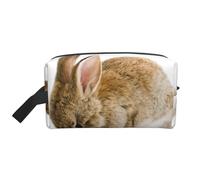 Sac de rangement imprimé aigle - Trousse de toilette de voyage durable, pochette de rangement portable pour maquillage et cosmétiques avec fermeture éclair, Lapin qui pleure, Taille unique