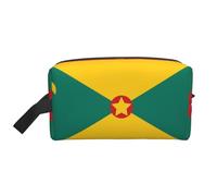 Sac de rangement imprimé drapeau du Kenya - Pochette de voyage élégante et portable pour maquillage, trousse de toilette multi-usage, Drapeau de la Grenade, Taille unique