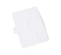 Sac de rangement isotherme pratique pour outils de beauté avec doublure en silicone résistant à la chaleur pour les femmes à la mode pour un usage quotidien, blanc