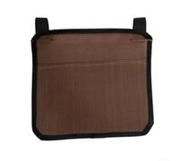 Sac de rangement latéral de table efficace avec compartiments structurés pour maintenir l'ordre dans les dortoirs, bureaux et véhicules utilitaires (marron)