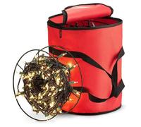 Sac de rangement léger de Noël - support d'Oxford Lights, récipient robuste | Stockage à fermeture éclair pour lesemballages, lesrallonges, lescouronnes, lesguirlandes, lesornements, la décoratio