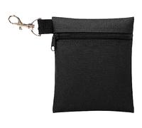 Sac de rangement léger pour t-shirts avec mousqueton - Petit sac pour accessoires de sport - Pour homme et femme, Noir , Taille unique