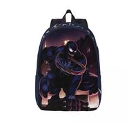 Sac de rangement léger Venom pour le travail, sac à dos robuste à bandoulière Marvel Spider Man Venom pour etudiant, sac à dos d'anniversaire Noir