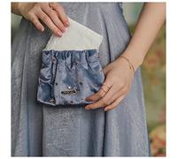 Sac de Rangement Maquillage Pochette Mini Lipstick Sac Velvet Sac à cosmétiques Fille Femme Make Up Organisateur Sac Sanitaires Sacs Sacs Boît de Toilette Sac de beauté Grand Sac de Rangement(Blue)