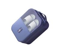 Sac de rangement multi-compartiments pour chaussures de voyage avec poignée de transport - Matériaux en polyester rose - Solution économique pour valise et armoire - Sac à chaussures en polyester