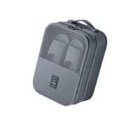 Sac de rangement multi-compartiments pour chaussures de voyage avec poignée de transport - Matériaux en polyester rose - Solution économique pour valise et armoire - Sac à chaussures en polyester