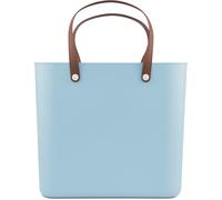 Rotho Albula Panier à provisions en plastique (PP recyclé), turquoise, 25 L, (40 x 23,5 x 34 cm)