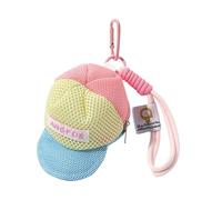 Sac de rangement multifonction en maille pour ranger des pièces de monnaie, des écouteurs en toute sécurité, portable, lavable, pendentif en maille dopamine, b, Taille unique, Beauté de masse