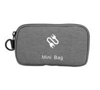 Sac de rangement multifonction etanche pour l'exterieur, pochette pour cable USB, chargeur de telephone, gris