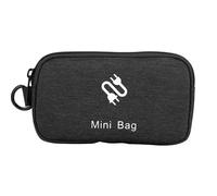 Sac de rangement multifonction etanche pour l'exterieur, pochette pour cable USB, chargeur de telephone, noir