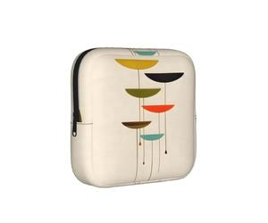 Sac de rangement multifonction imprimé moderne du milieu du siècle, sac de rangement doux pour la peau, sac réutilisable pour tampon pour femme