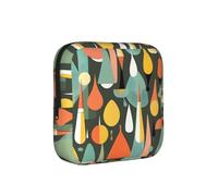 Sac de rangement multifonction moderne rétro du milieu du siècle avec imprimé en forme de goutte - Sac de rangement réutilisable pour femme