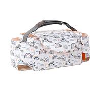 Sac de rangement multifonction universel pour poussette - Étanche - Grande capacité - Avec porte-gobelets - Compartiments divisés pour bouteilles d'eau de lait, lingettes et jouets