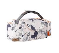 Sac de rangement multifonction universel pour poussette - Étanche - Grande capacité - Avec porte-gobelets - Compartiments divisés pour bouteilles d'eau de lait, lingettes et jouets