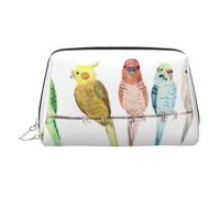 Sac de rangement multifonctionnel imprimé perroquets colorés sur un arbre, pochette de protection cosmétique pour w nd, voyage et salle de sport
