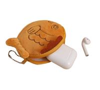 Sac de rangement multifonctionnel mignon poisson porte-monnaie porte-clés sac en peluche animaux marins portefeuille porte-monnaie pochette avec fermetures éclair pour filles sac de rangement casque