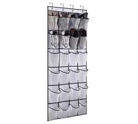 Sac De Rangement Mural Non Tissé À 24 Poches,Organisateur De Chaussures T1,Derrière Les Portes,Vue Claire,Poche Pour Chaussures De Chambre,Pantoufles - Type White #A