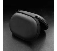 sac de rangement ovale noir pour écouteurs, boîte de rangement en PU pour écouteurs, boîte de rangement Portable pour KZ AS10 ZS10 ZST ES4 EDR1 ED9