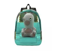 Sac de rangement personnalise pour bonne humeur, sac à dos de randonnée à compartiments multiples, motif R-Rabbids Invasion, pour etudiant, cadeau Noir