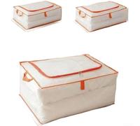 Sac de rangement plat pour dessous de lit, transparent, résistant à la poussière, imperméable pour vêtements, couettes et literie supplémentaire, optimisation de l'espace (B)