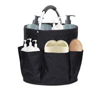 Sac De Rangement Pliable 28x28x28cm - Fourre-Tout À Outil Et Jardinage, Panier Cylindrique avec 6 Poches Latérales, Seau Portable pour Produits Nettoyage Et Voyage, Ensemble D'outils pour